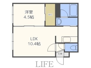 ECLAT厚別の物件間取画像